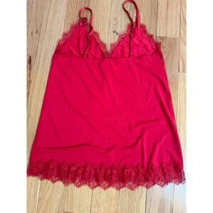 Rosemunde Strap Top in Red,  size XS
